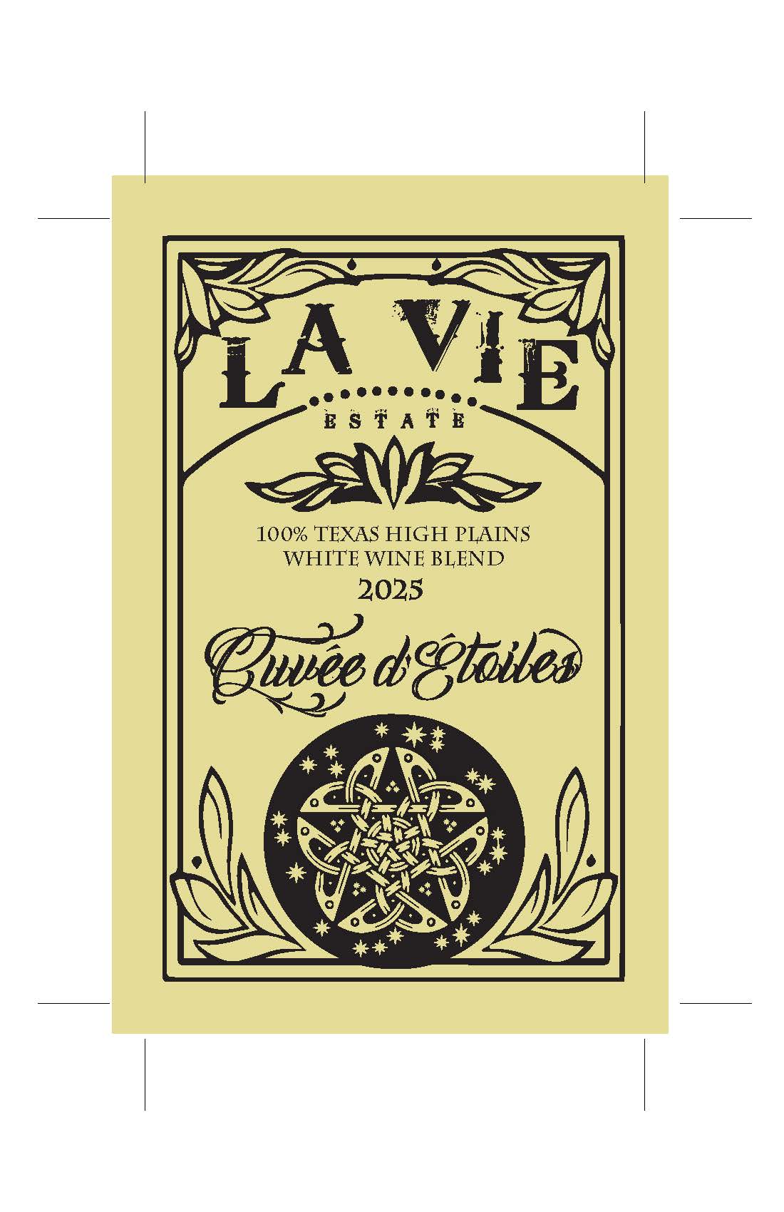 TABC label artwork for LA VIE ESTATE CUVEE D ETOILES