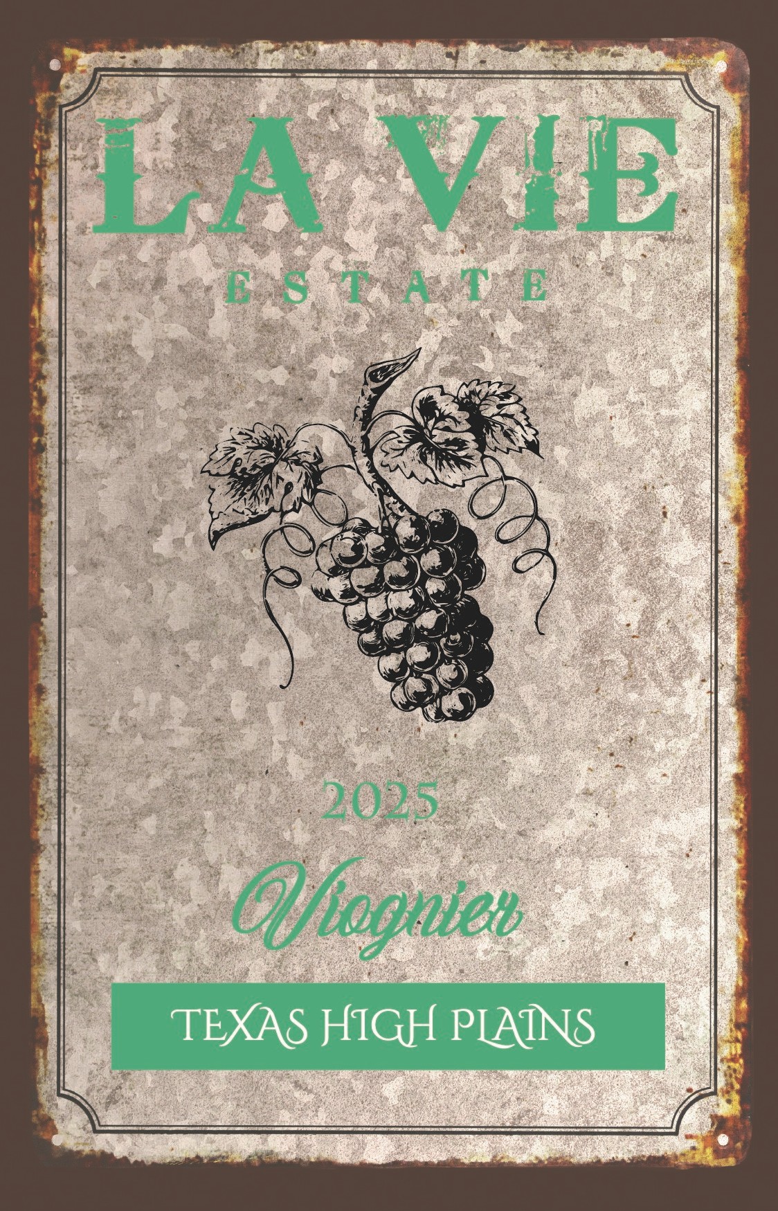 TABC label artwork for LA VIE ESTATE VIOGNIER