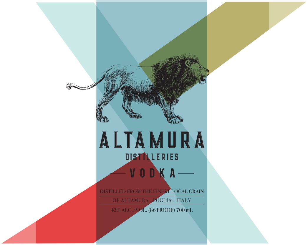TABC label artwork for Altamura Distilleries Vodka Lets Roar