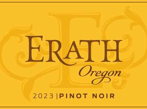 TABC label artwork for Erath Pinot Noir Oregon