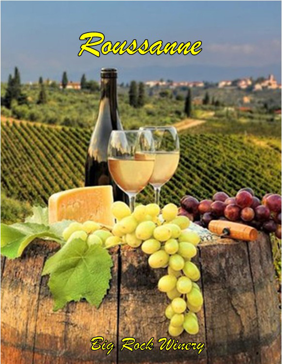 TABC label artwork for Big Rock Winery Roussanne