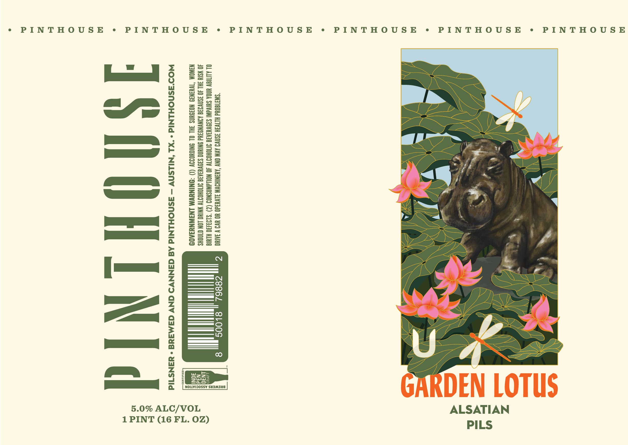 TABC label artwork for Garden Lotus