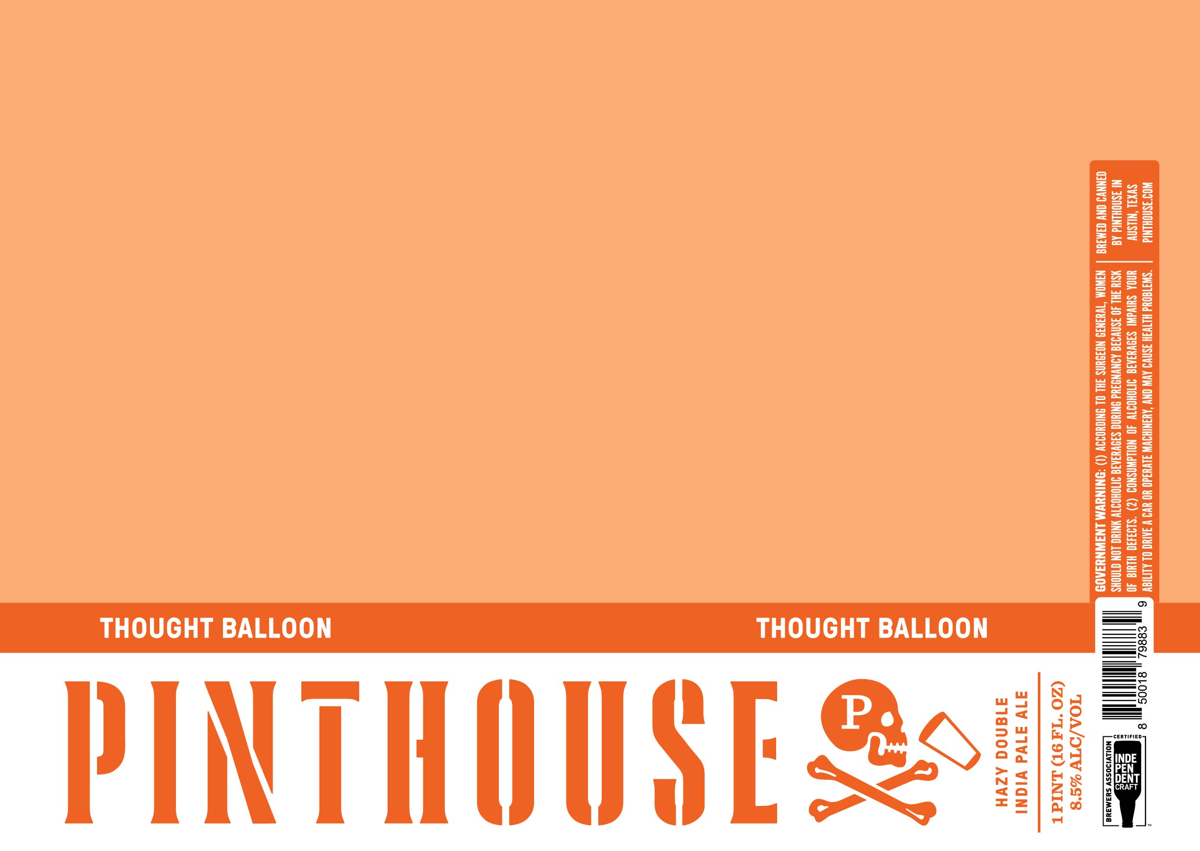 TABC label artwork for Thought Balloon