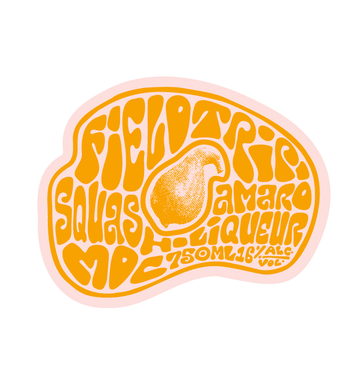 TABC label artwork for Field Trip Squash Amaro