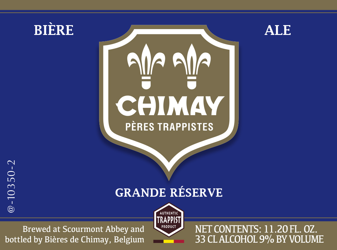 TABC label artwork for CHIMAY GRANDE RÉSERVE