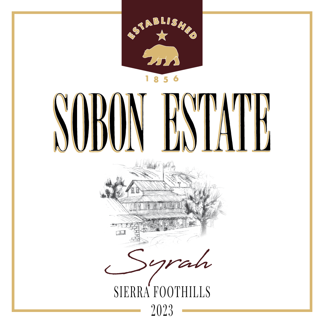 TABC label artwork for Sobon Estate 2023 Syrah Sierra Foothills