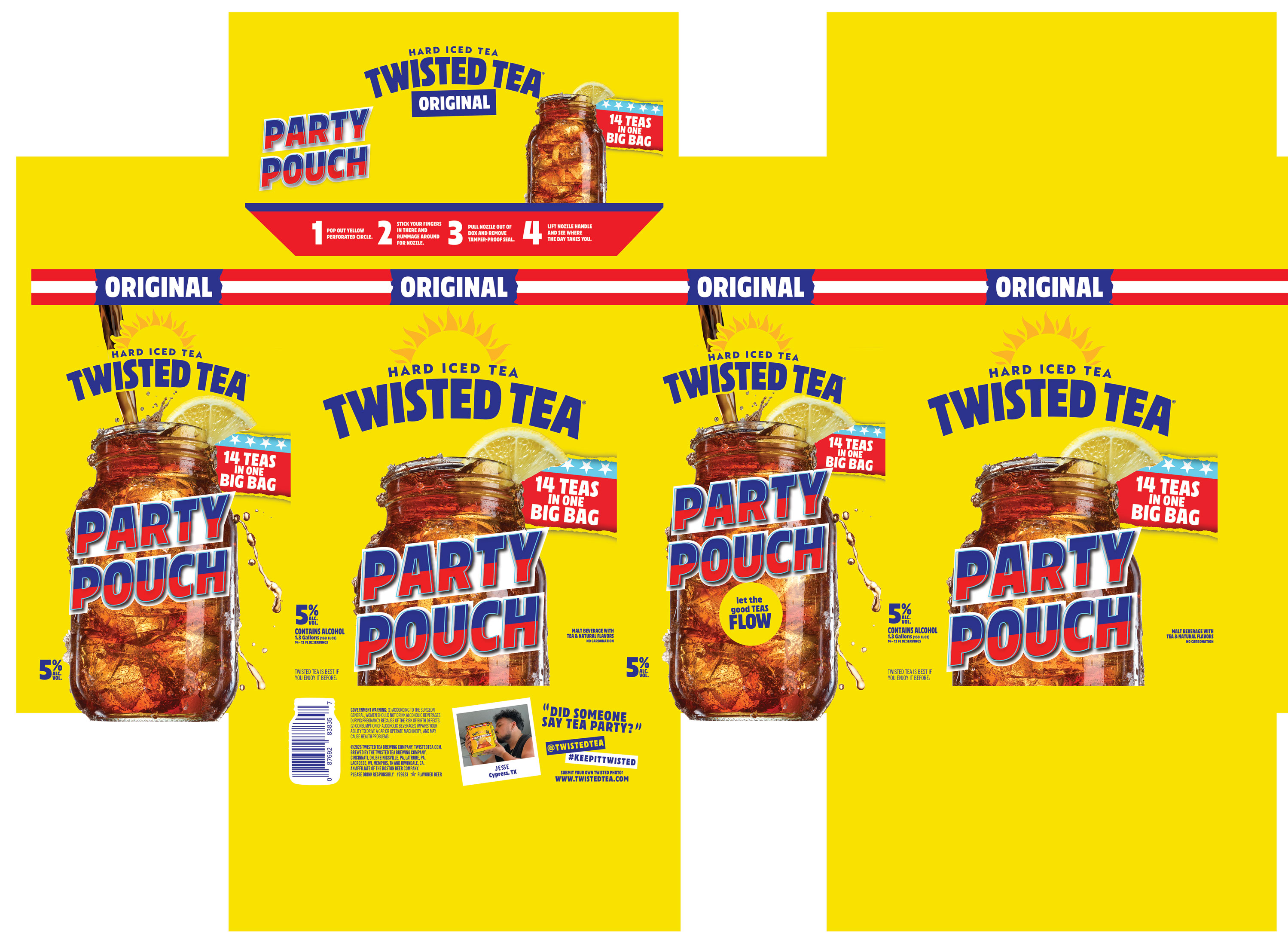 TABC label artwork for Twisted Tea Original