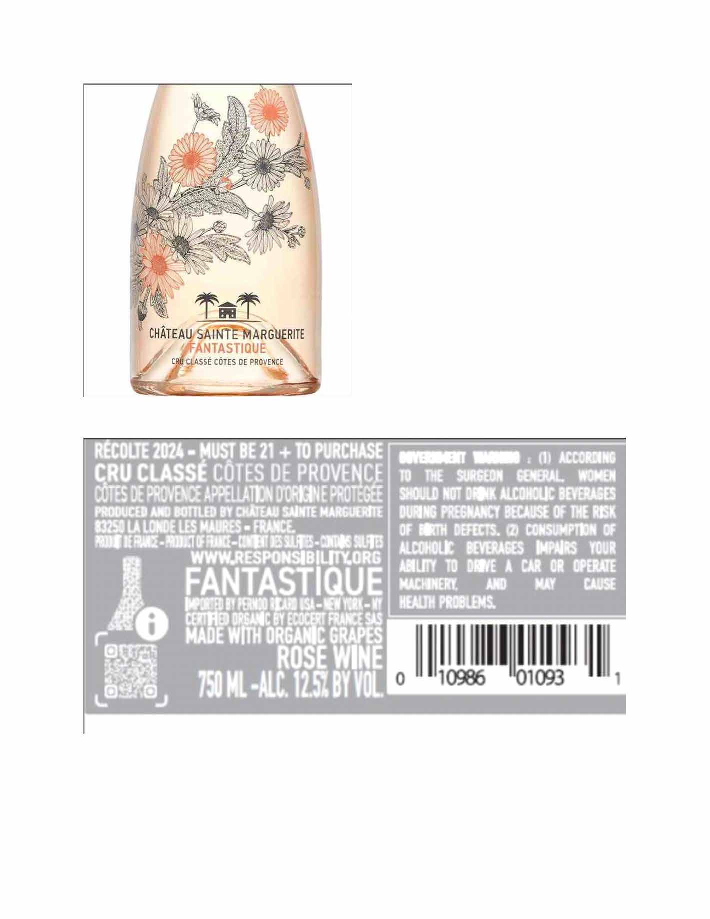 TABC label artwork for CHATEAU SAINTE MARGUERITE