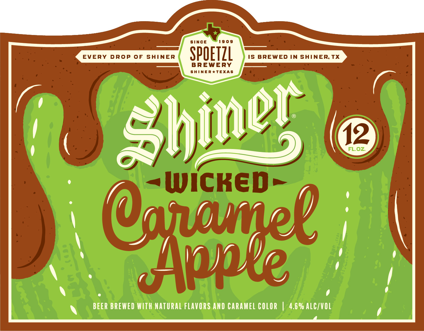TABC label artwork for Shiner Wicked Caramel Apple