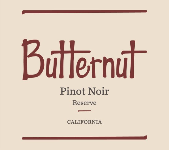 TABC label artwork for Butternut Reserve Pinot Noir California 0661