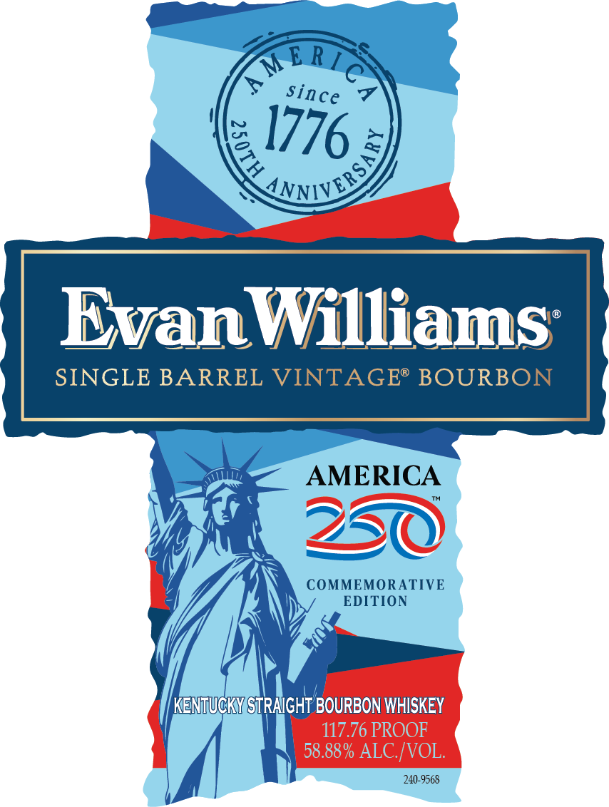 TABC label artwork for Evan Williams Single Barrel American 250th Comm. Edition 0119