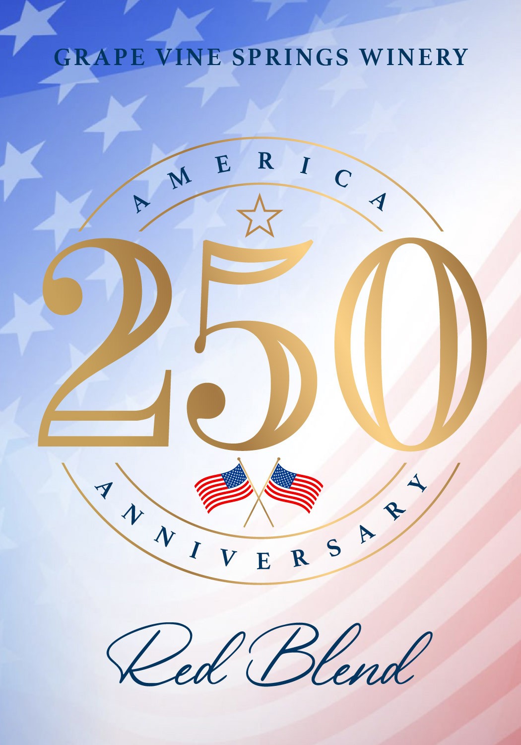 TABC label artwork for America 250 Anniversary
