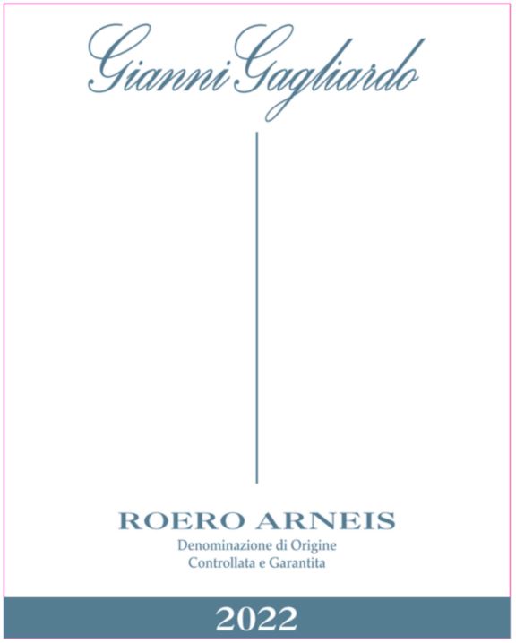 TABC label artwork for Gianni Gagliardo Roero Arneis