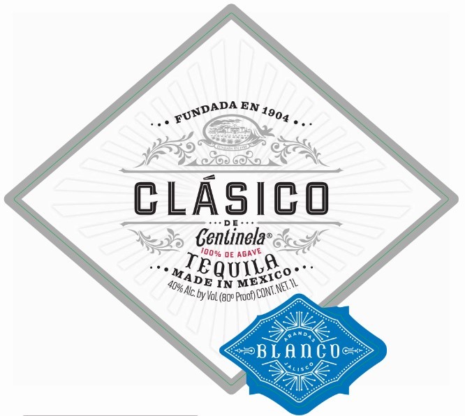 TABC label artwork for Clasico De Centinela Tequila Blanco 100% Agave