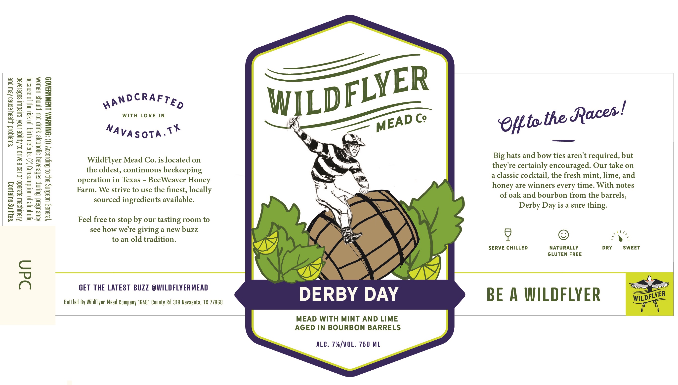 TABC label artwork for Derby Day
