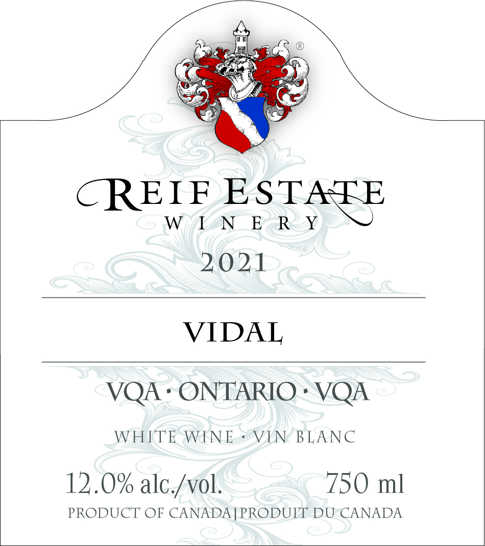 TABC label artwork for REIF ESTATE VIDAL