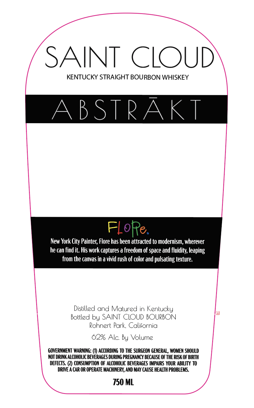 TABC label artwork for Saint Cloud Bourbon (Abstrakt)(NEW)
