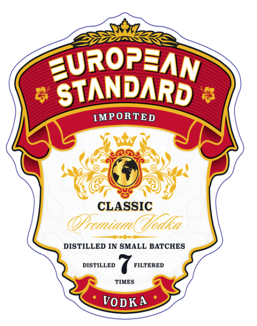 TABC label artwork for EUROPEAN STANDARD IMPORTED CLASSIC PREMIUM VODKA