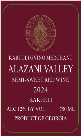 TABC label artwork for KARTULI GVINO MERCHANT KAKHETI