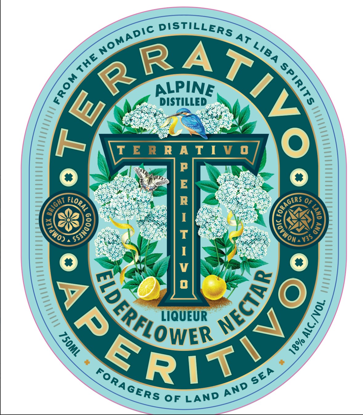 TABC label artwork for Terrativo Aperitivo Elderflower Nectar