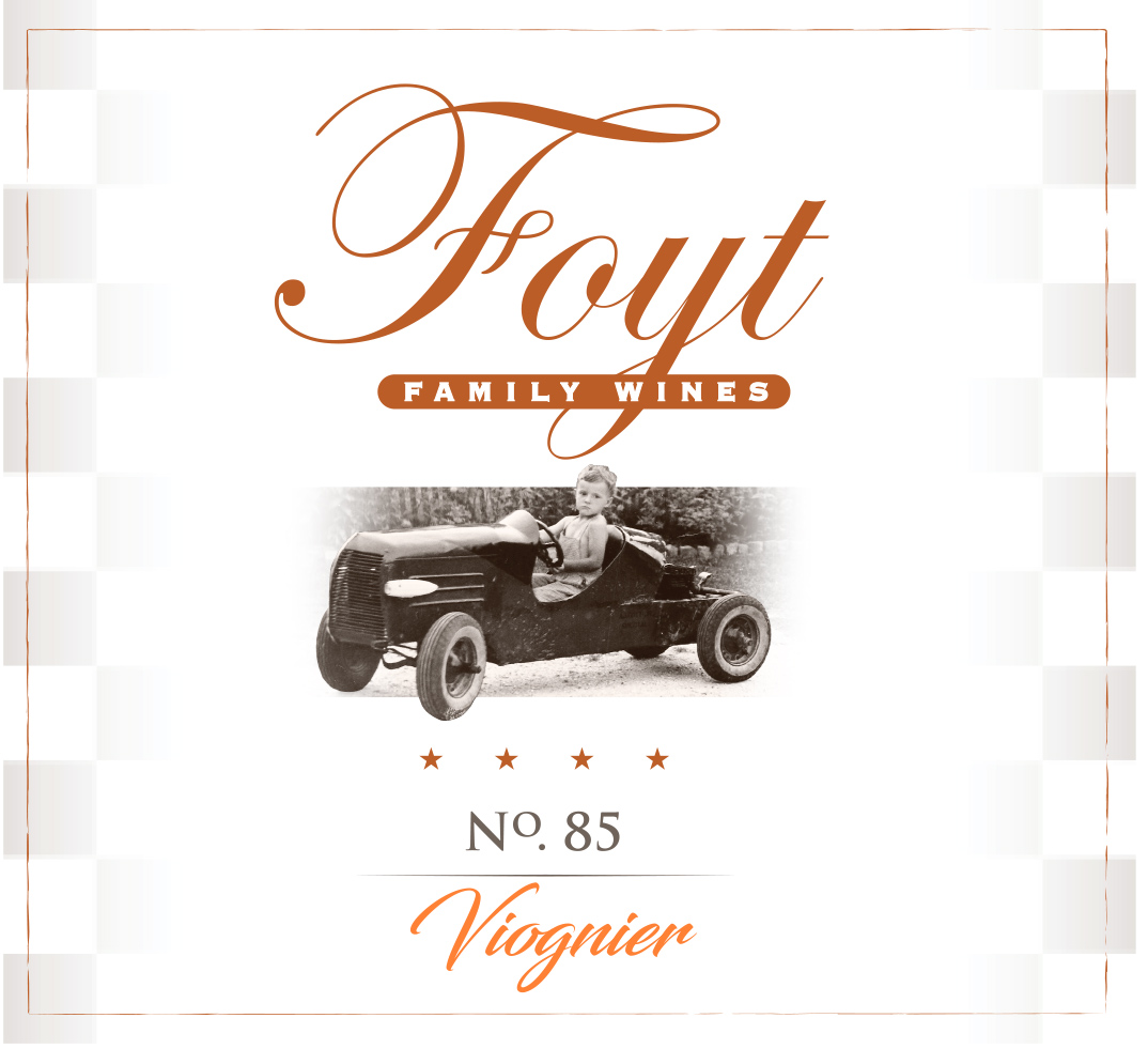 TABC label artwork for Foyt No. 85 Viognier