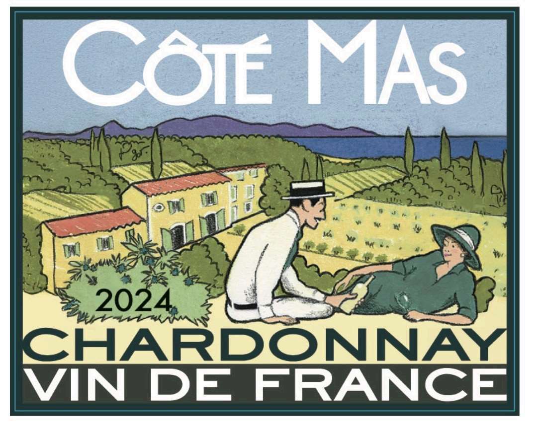 TABC label artwork for COTE MAS VIN DE FRANCE CHARDONNAY