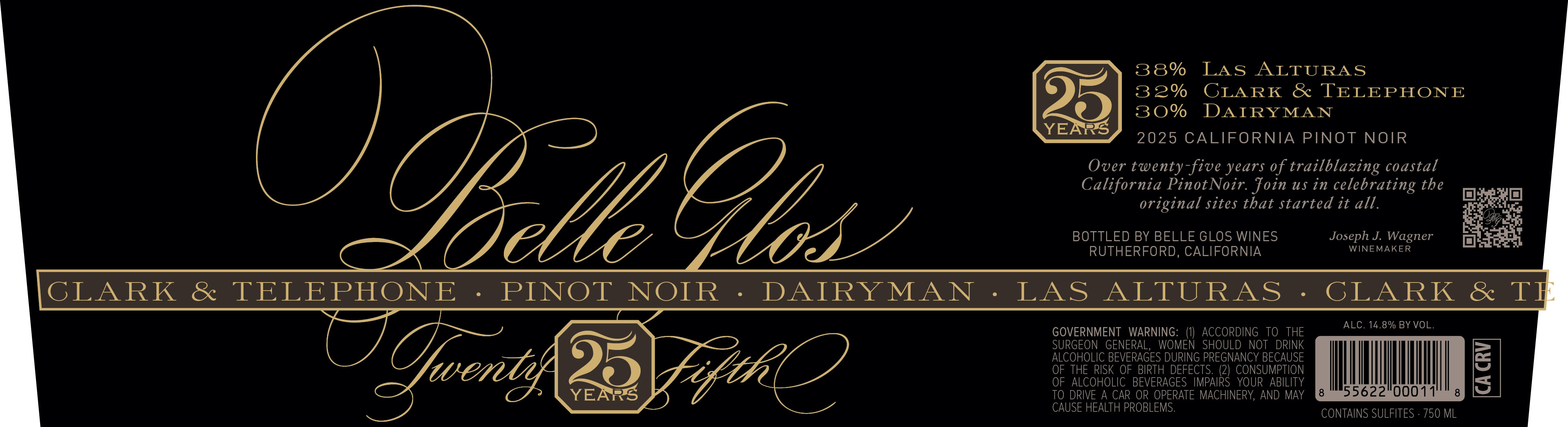 TABC label artwork for Belle Glos Pinot Noir