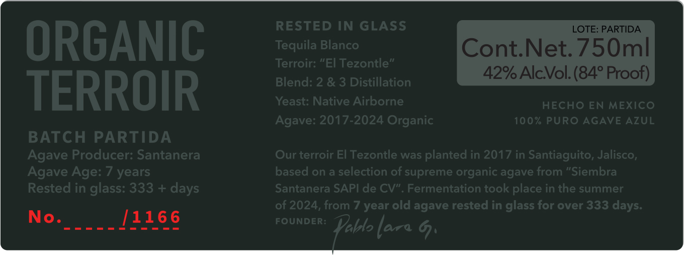 TABC label artwork for SANTANERA BATCH PARTIDA