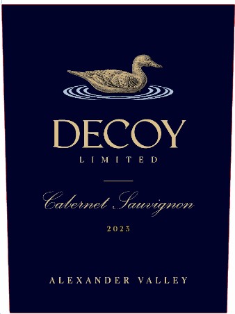 TABC label artwork for DECOY CABERNET SAUVIGNON ALEXANDER VALLEY LIMITED NP