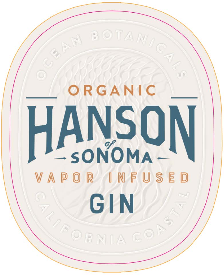 TABC label artwork for HANSON OF SONOMA COASTAL GIN