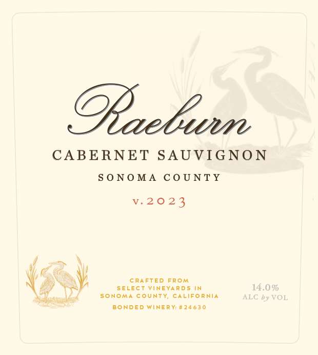 TABC label artwork for Raeburn Limited Release Cabernet Sauvignon
