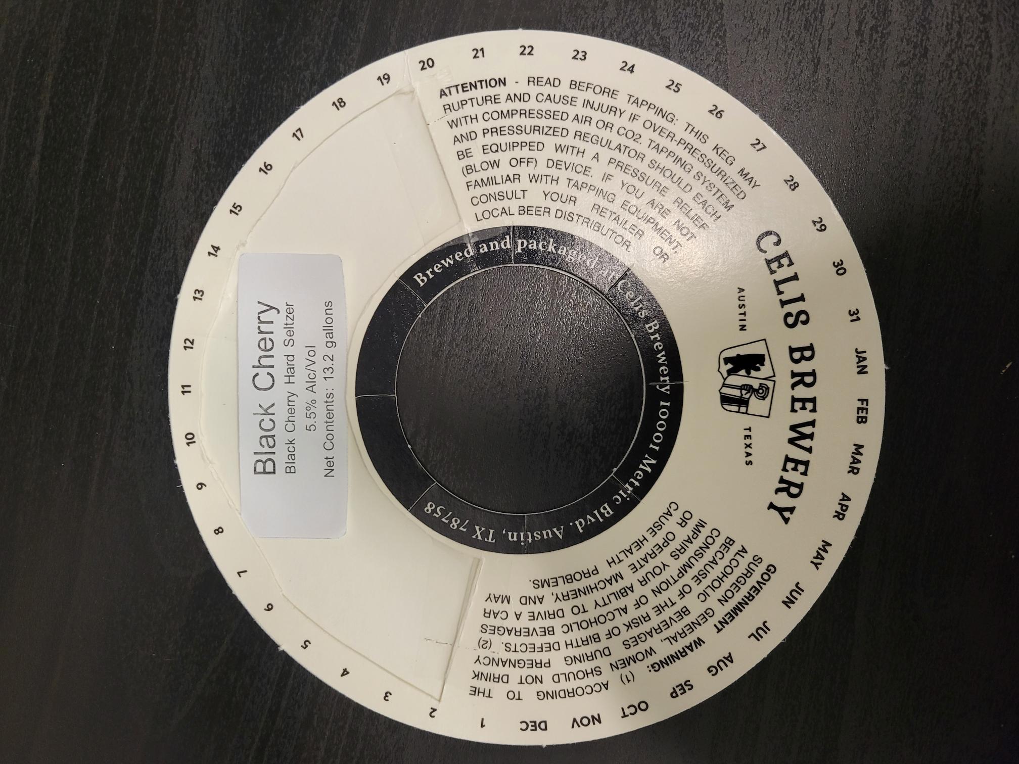 TABC label artwork for Black Cherry