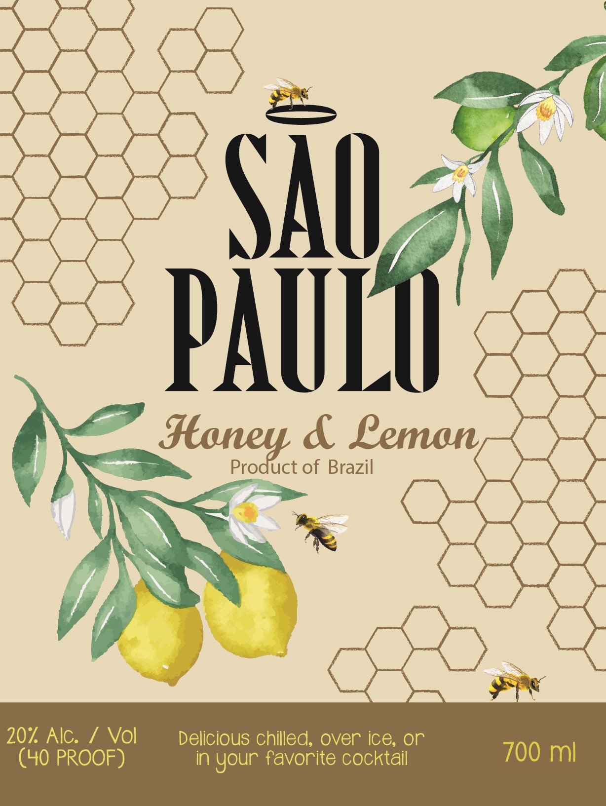TABC label artwork for Sao Paulo Honey and Lemon