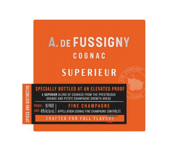 TABC label artwork for A DE FUSSIGNY SUPERIEUR