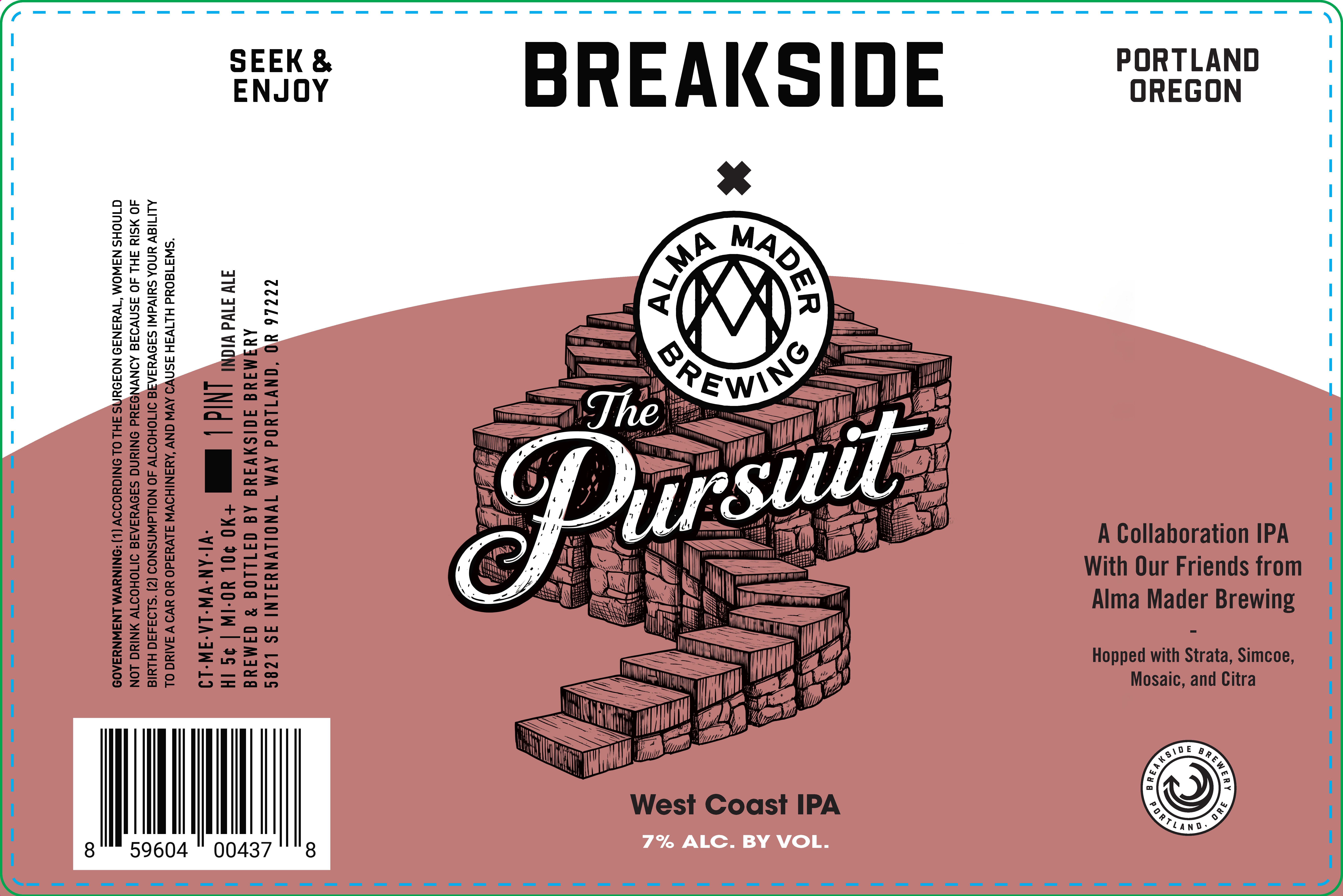 TABC label artwork for The Pursuit