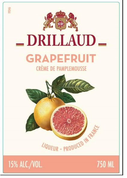 TABC label artwork for DRILLAUD GRAPEFRUIT