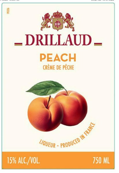 TABC label artwork for DRILLAUD PEACH