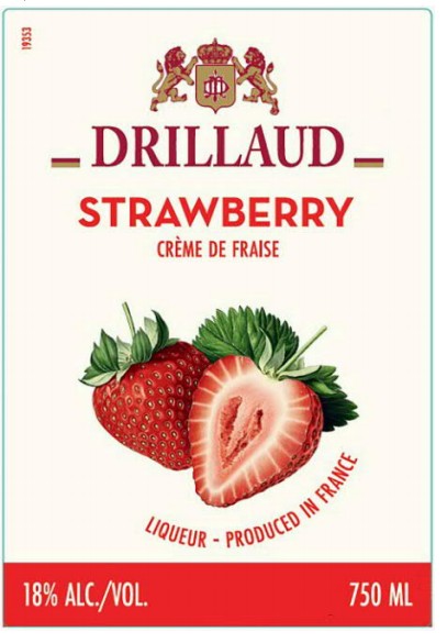 TABC label artwork for DRILLAUD STRAWBERRY