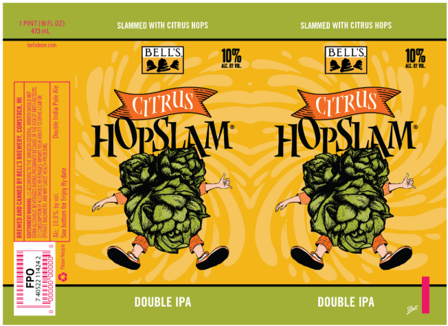 TABC label artwork for CITRUS HOPSLAM