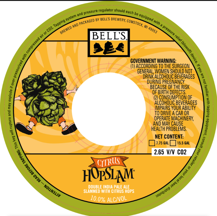 TABC label artwork for CITRUS HOPSLAM