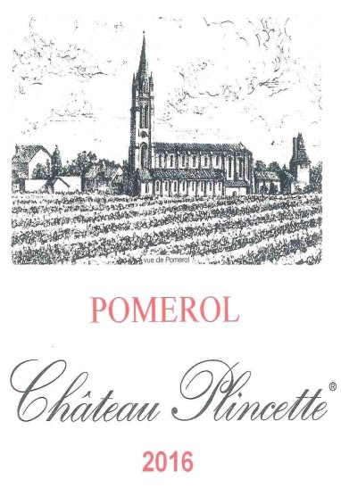 TABC label artwork for Chateau Plincette Pomerol