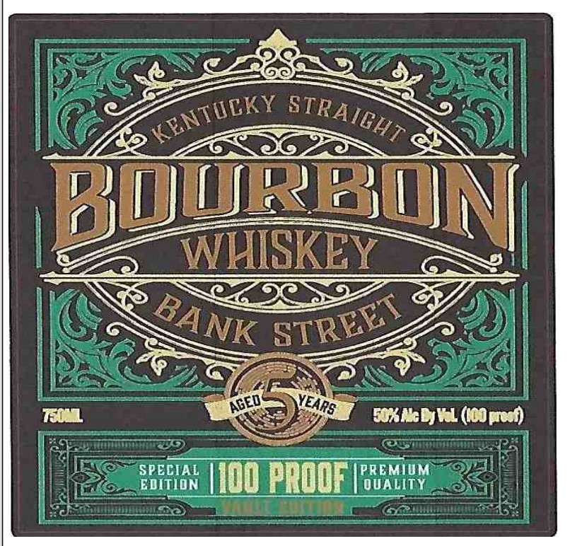 TABC label artwork for Bank Street 100pf Vault Edition