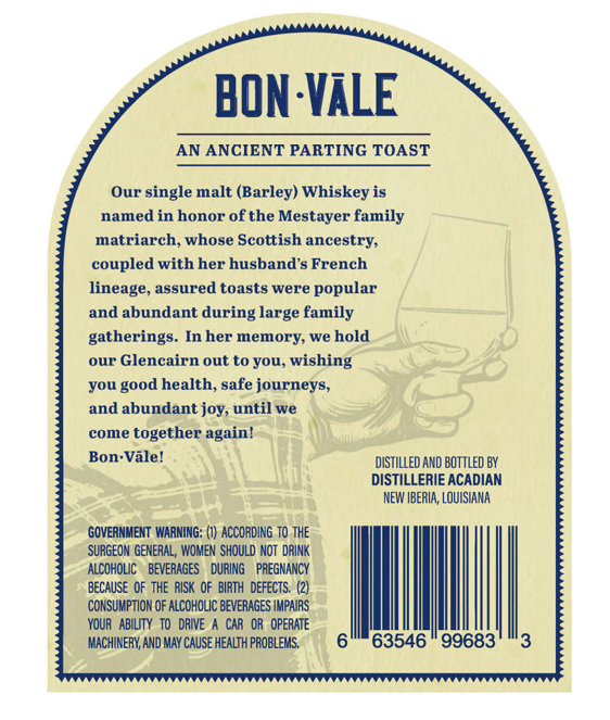 TABC label artwork for BON VALE PORT CASK