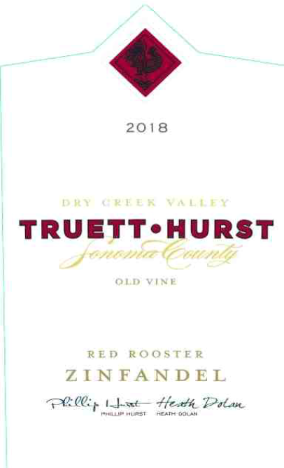 TABC label artwork for Truett Hurst Zinfandel Rooster Dry Creek