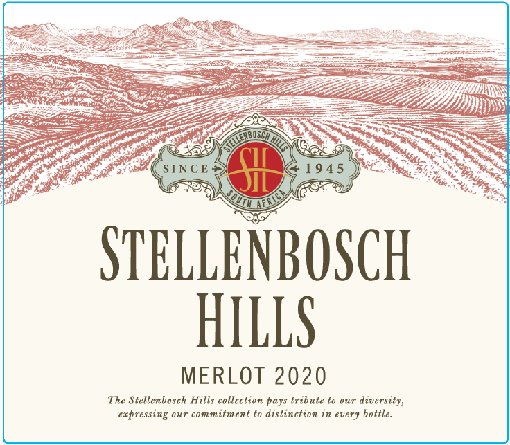 TABC label artwork for Stellenbosch Hills Merlot