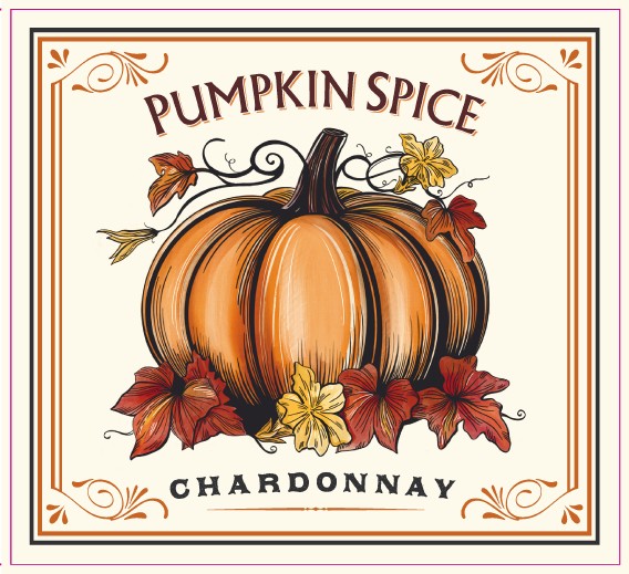 TABC label artwork for Pumpkin Spice Chardonnay