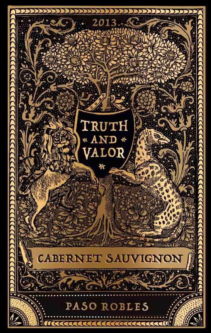 TABC label artwork for Truth & Valor Cabernet Sauvignon
