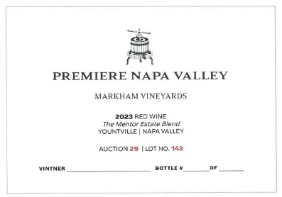 TABC label artwork for Premiere Napa Valley Auction 29 Red Wine
