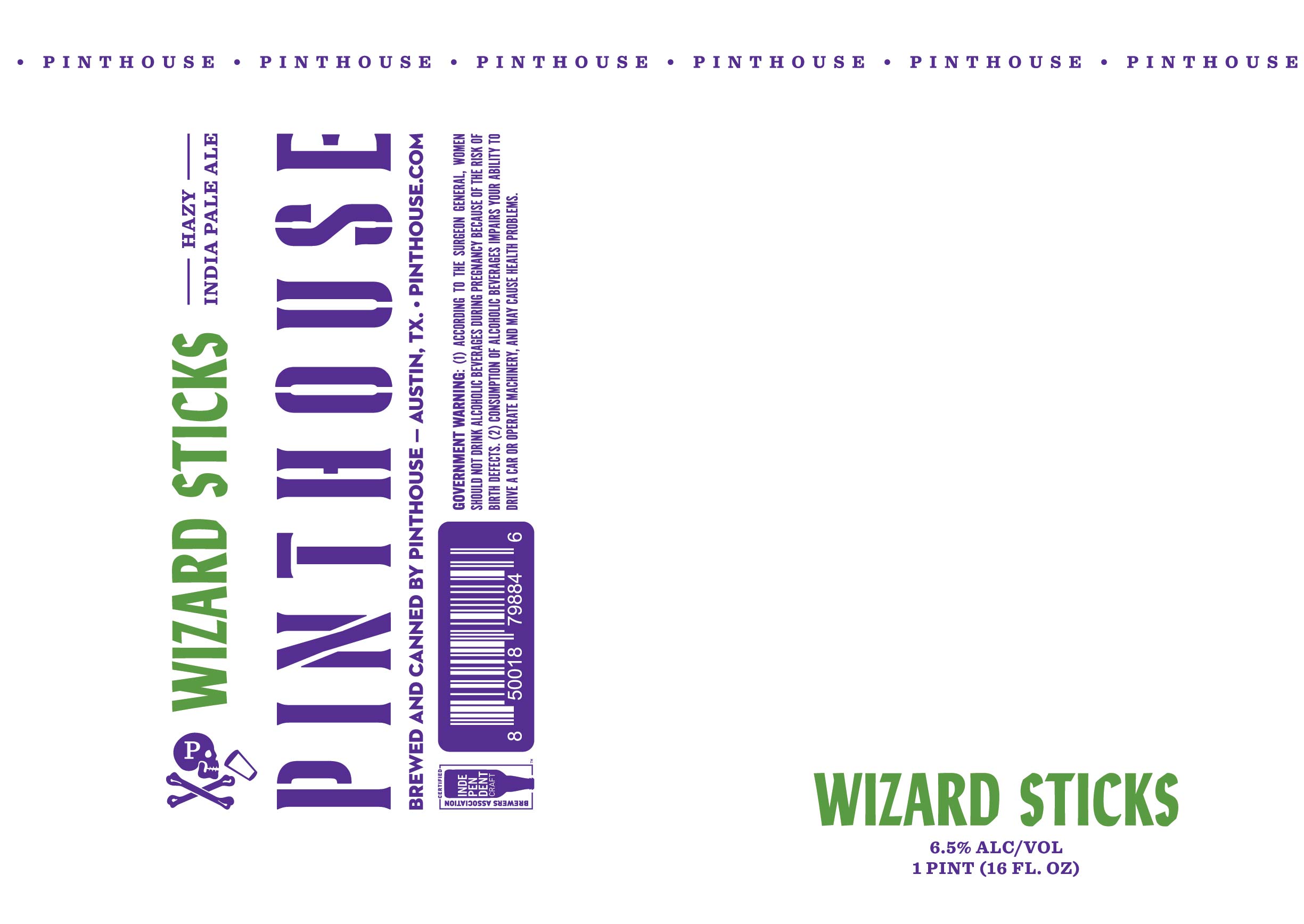 TABC label artwork for Wizard Sticks
