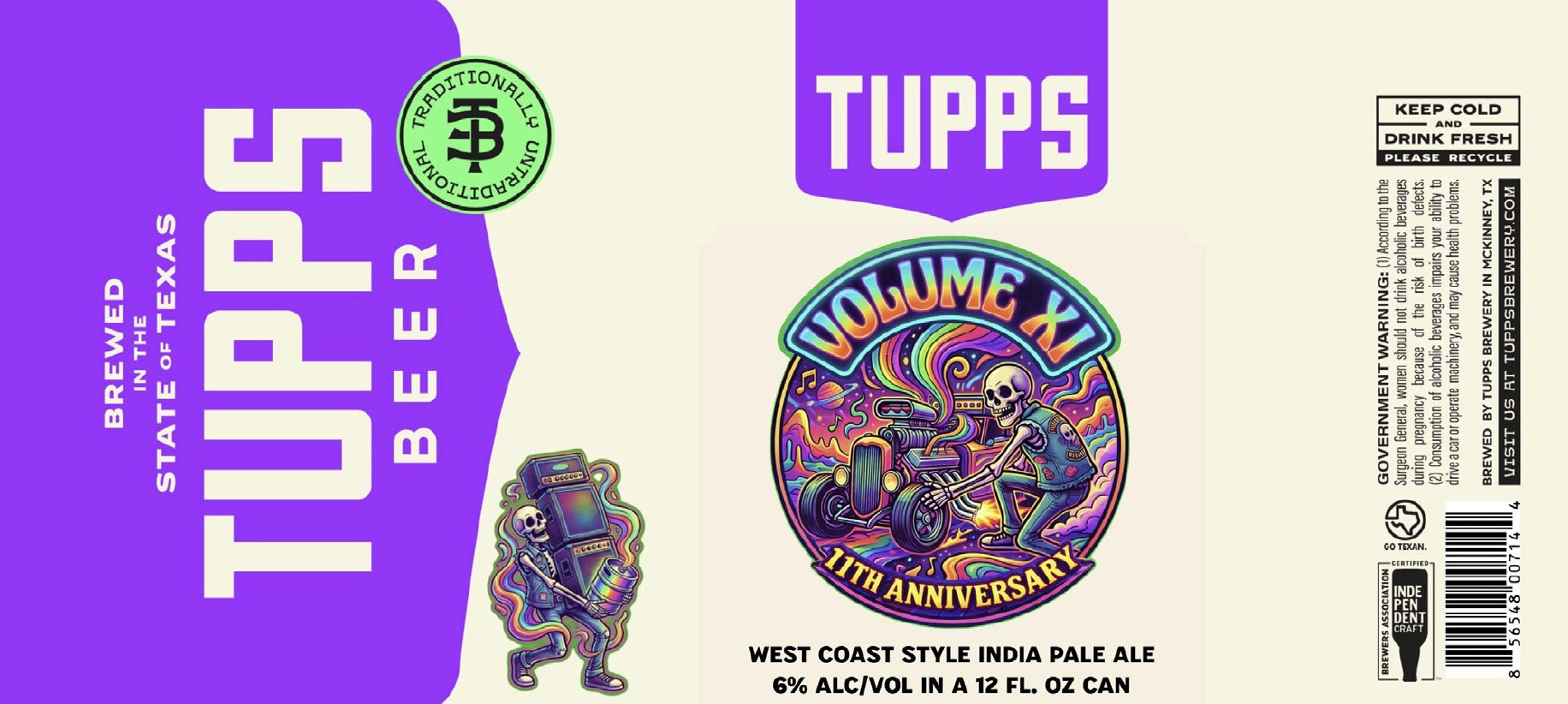TABC label artwork for Volume XI